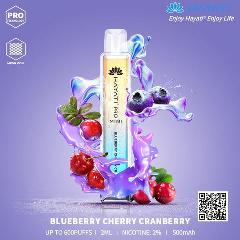 Hayati Pro Mini 600 Blue Berry Cherry Cranberry 