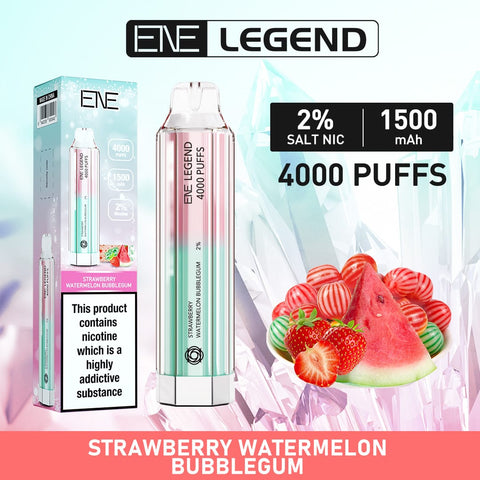 ENE Elux Legend 4000 Puffs  Strawberry Watermelon Bubble Gum