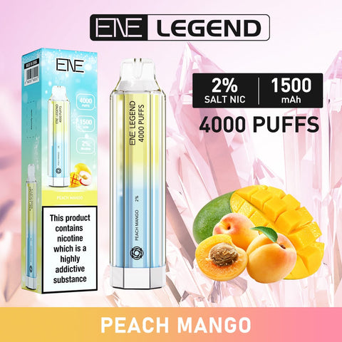 ENE Elux Legend 4000 Puffs Peach Mango Nicotine