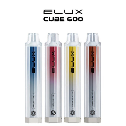 Elux - Cube 600 Puff Disposable Vape (Pack of 10)
