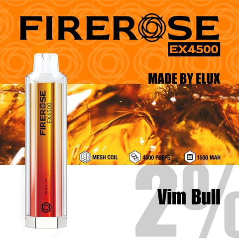Firerose EX4500 Disposable Vape Pod Box of 10 vapeclubuk.co.uk