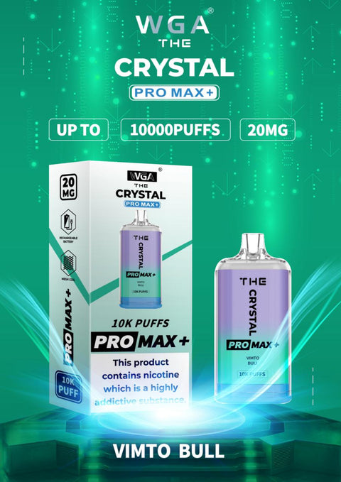 The Crystal Pro Max 10000 vimto Bull