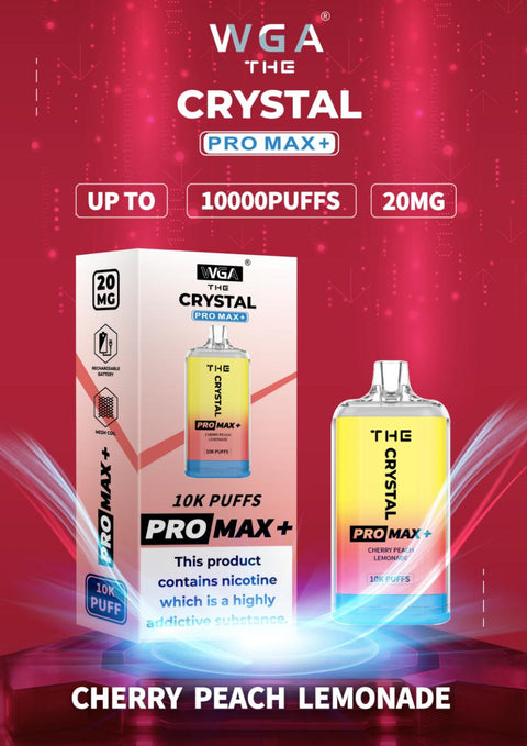 The Crystal Pro Max 10000 Cherry Peach Lemonade