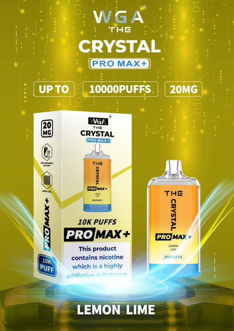 The Crystal Pro Max + 10000 Puffs ZERO NICOTINE Disposable Vape Puff Pod Bar