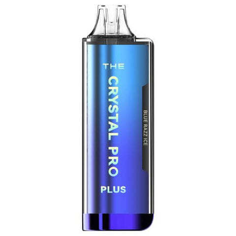 The Crystal Pro Plus 4000 Disposable Vape Pod Kit Box of 10 - Blue Razz Ice -Vapeuksupplier