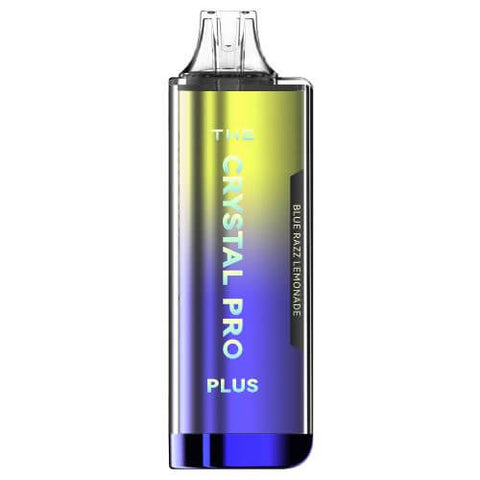 The Crystal Pro Plus 4000 Disposable Vape Pod Kit Box of 10 - Blue Razz Lemonade -Vapeuksupplier